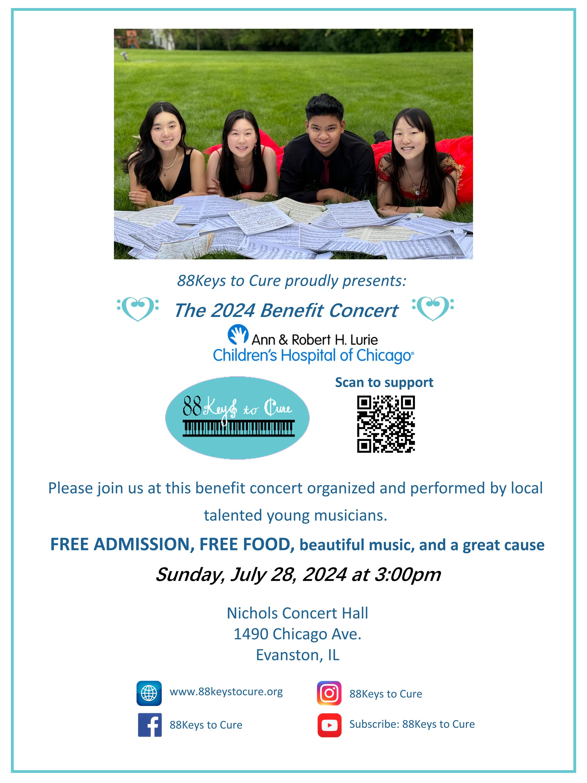 Music Institute presents: 88 Keys to Cure Benefit Concert - 7-28-24