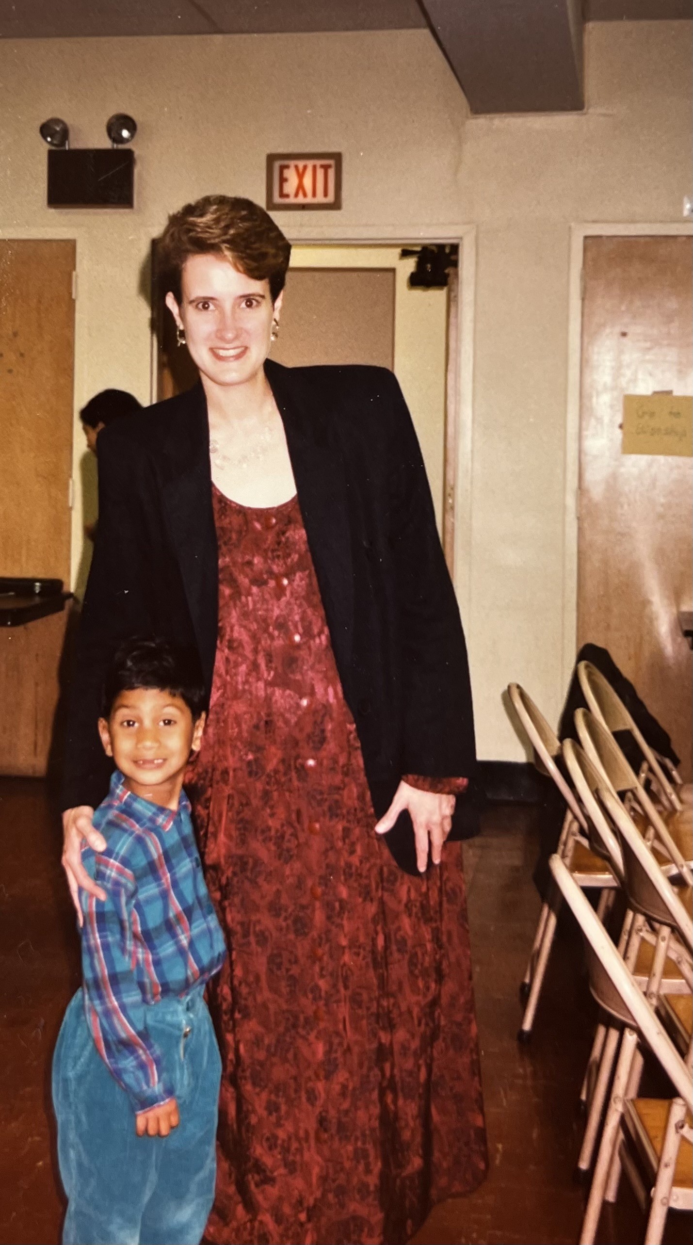 Emily with student Vidur Sood