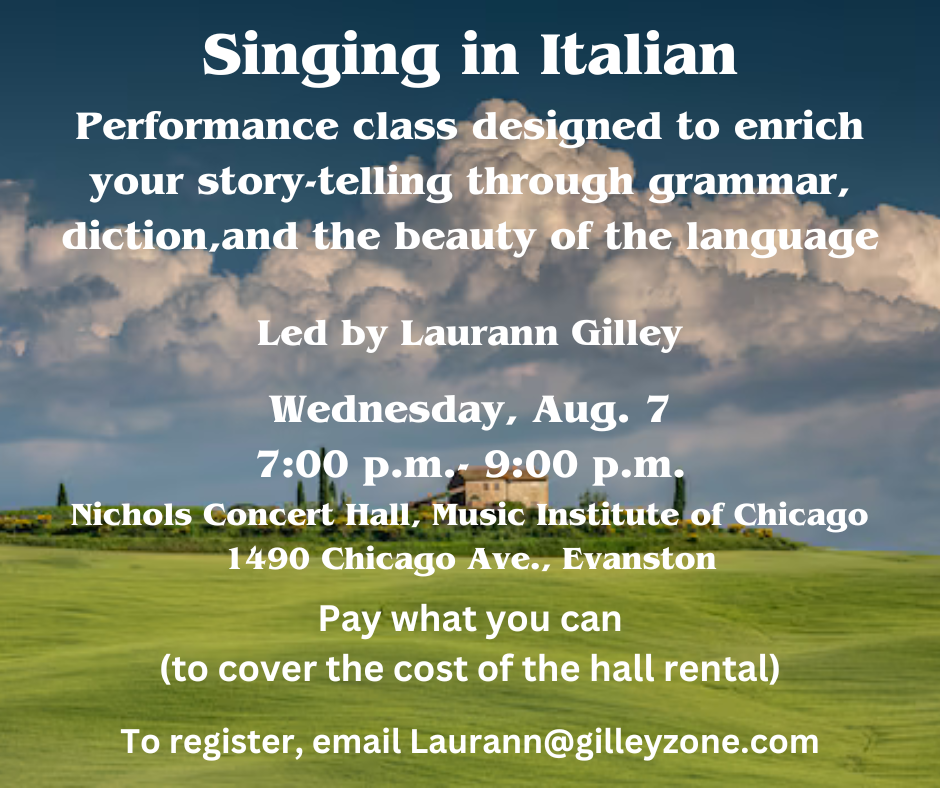 Nichols Concert Hall presents: Singing in Italian