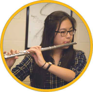 Music Institute flute student