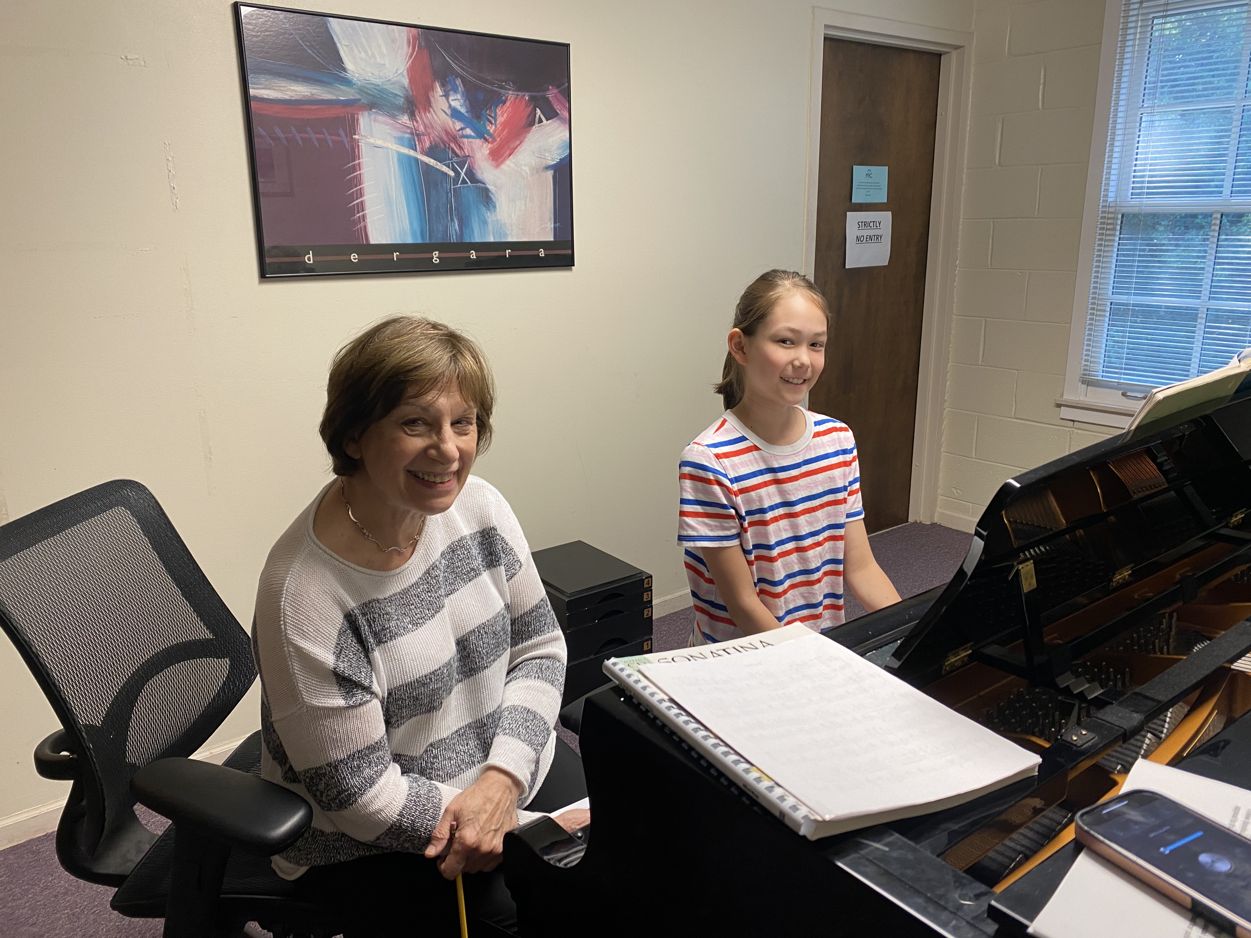 Elaine Felder with student