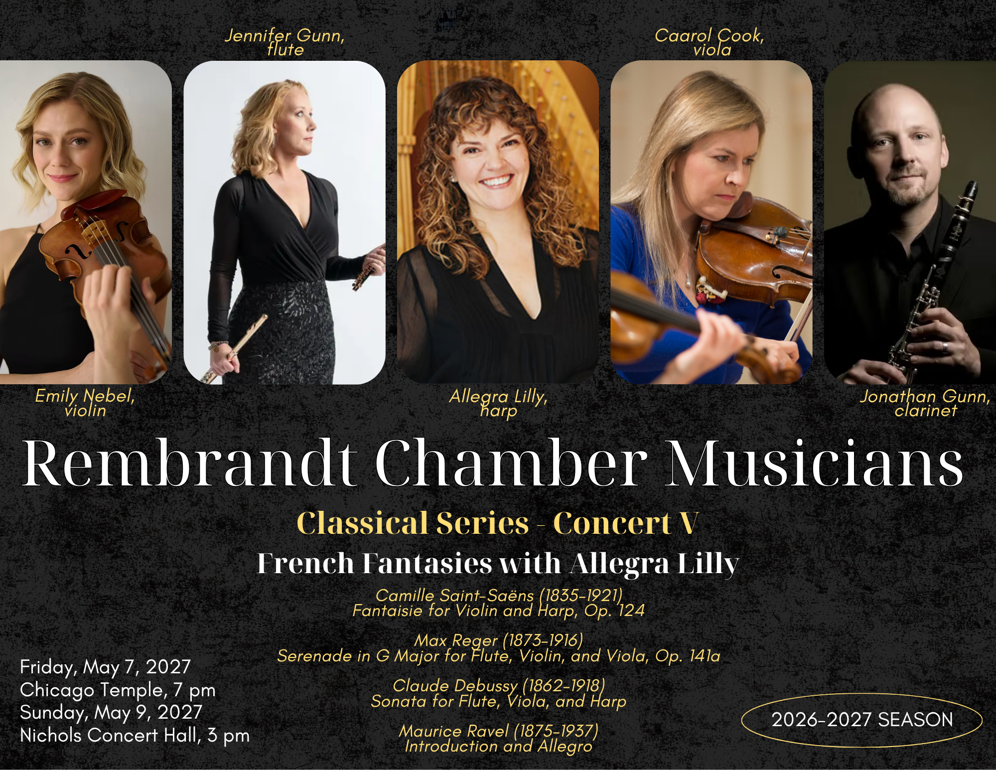Rembrandt Chamber Musicians present:  French Fantasies with Allegra Lilly