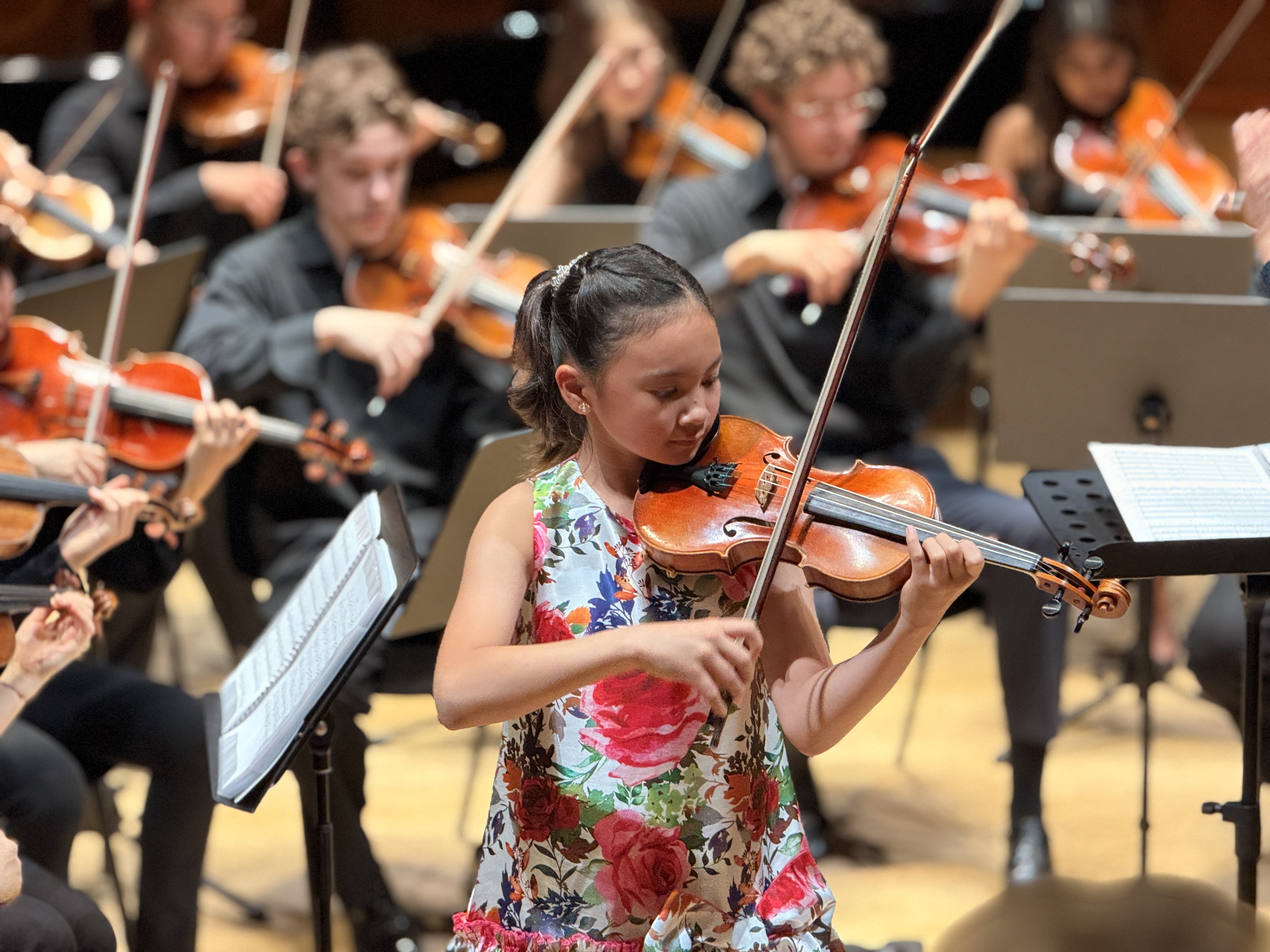 Tentana performing as a soloist at the Cremona Music Festival, July 2025