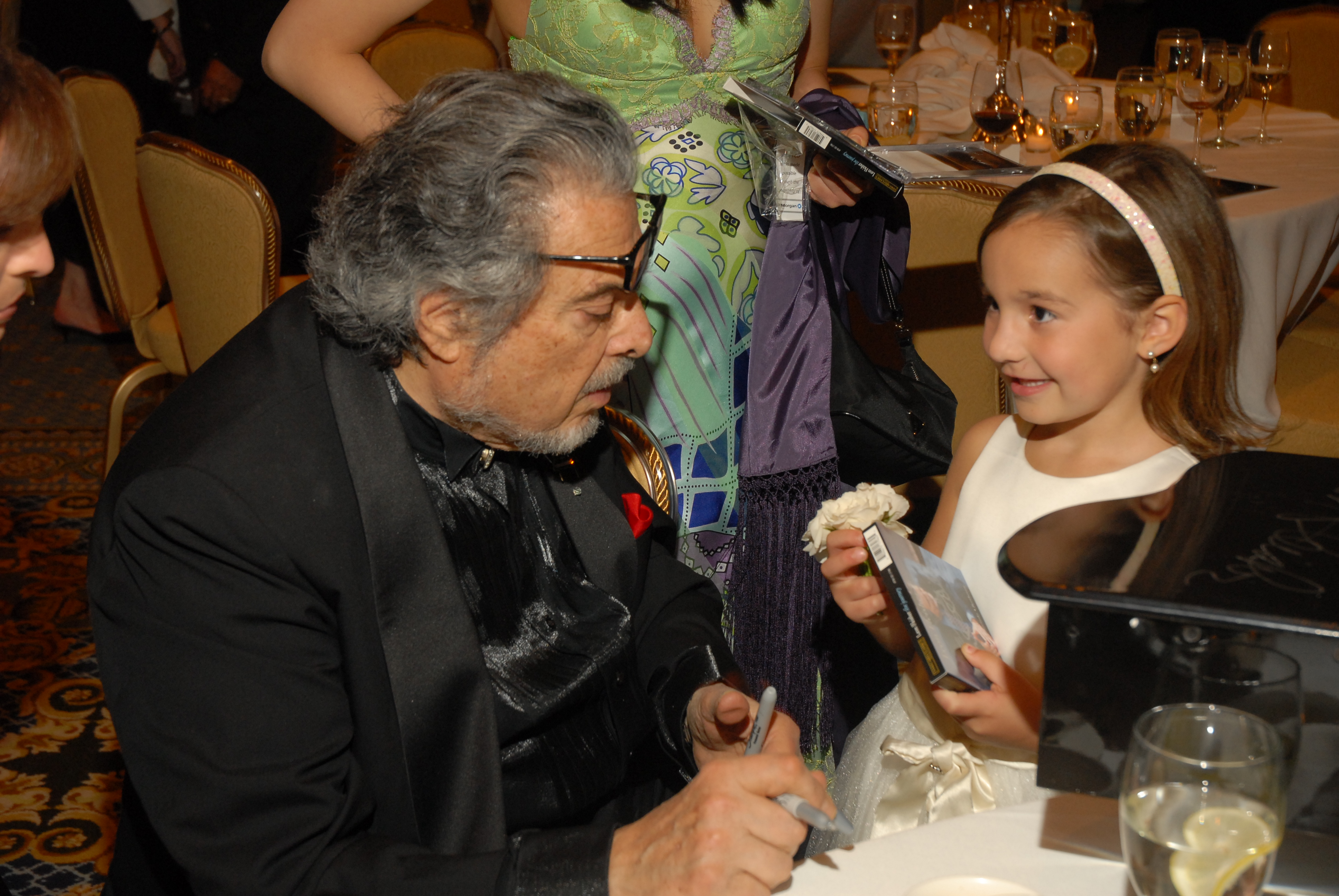 Emily Bear with Leon Fleisher at 2007 MIC Gala