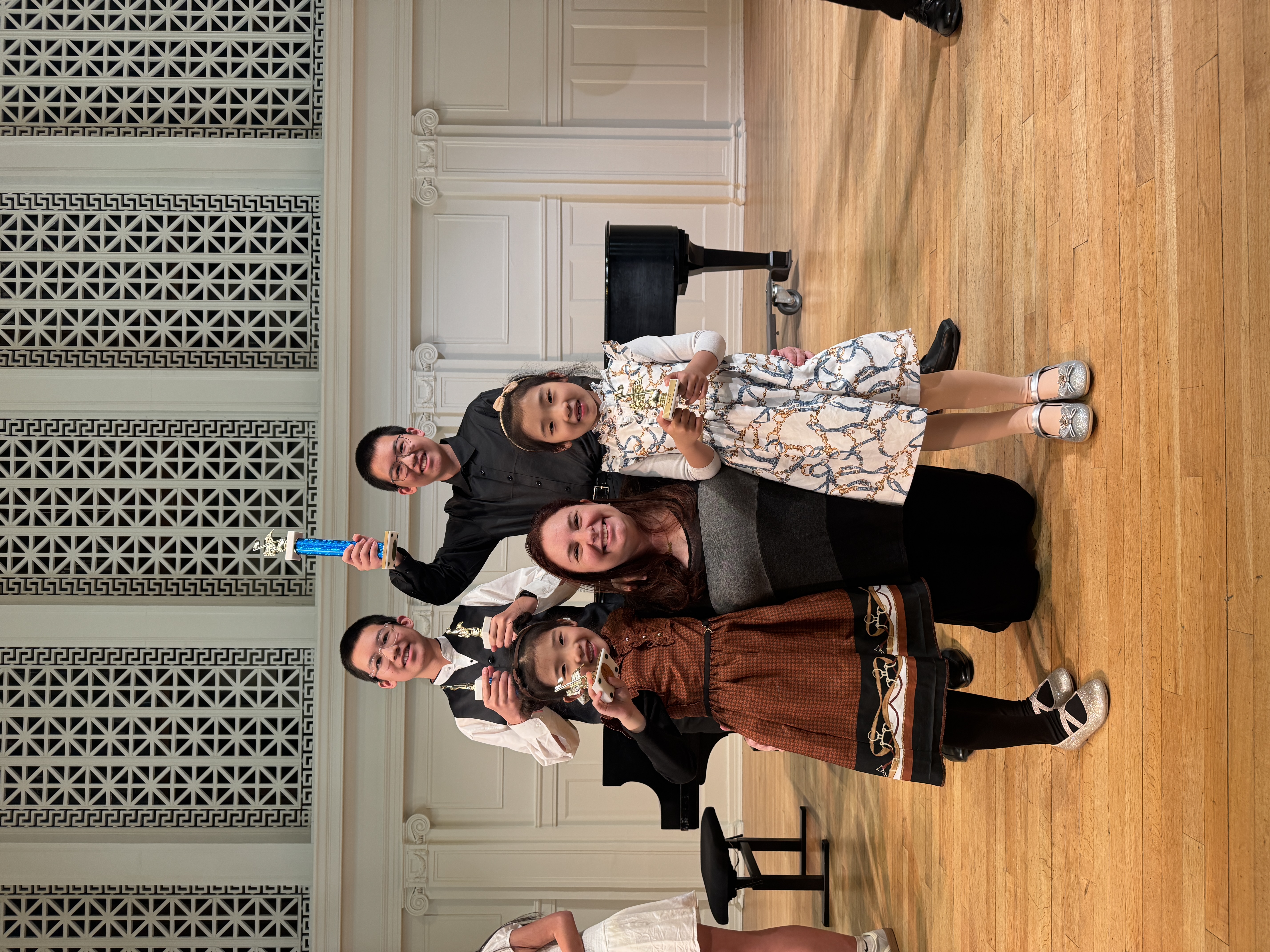 Julie Bickel and students