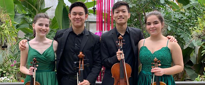 Dasani String Quartet Takes Silver at Fischoff