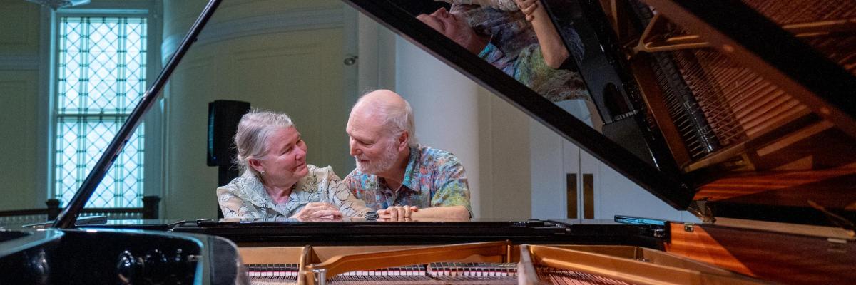 Claire Aebersold and Ralph Neiweem, faculty members and ensemble in residence at MIC