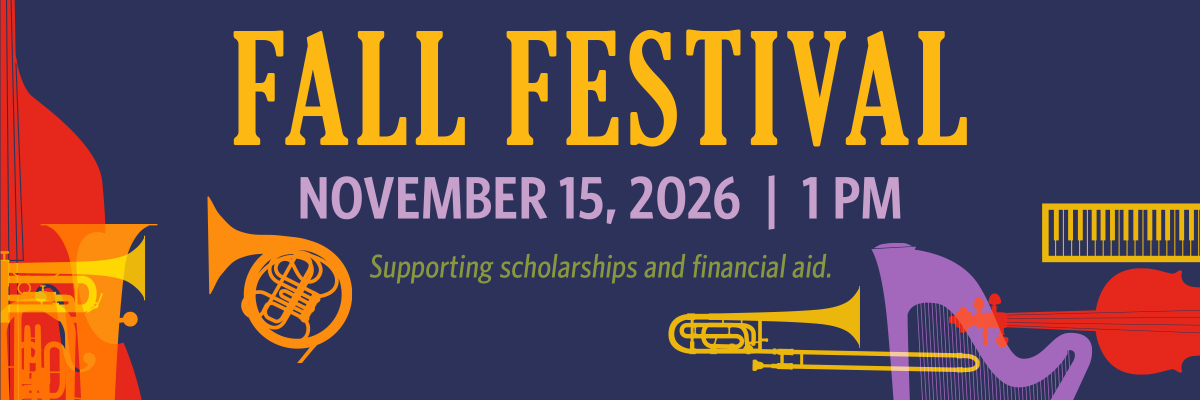 MIC Fall Festival at Nichols Concert Hall, November 15, 2026 at 1 PM