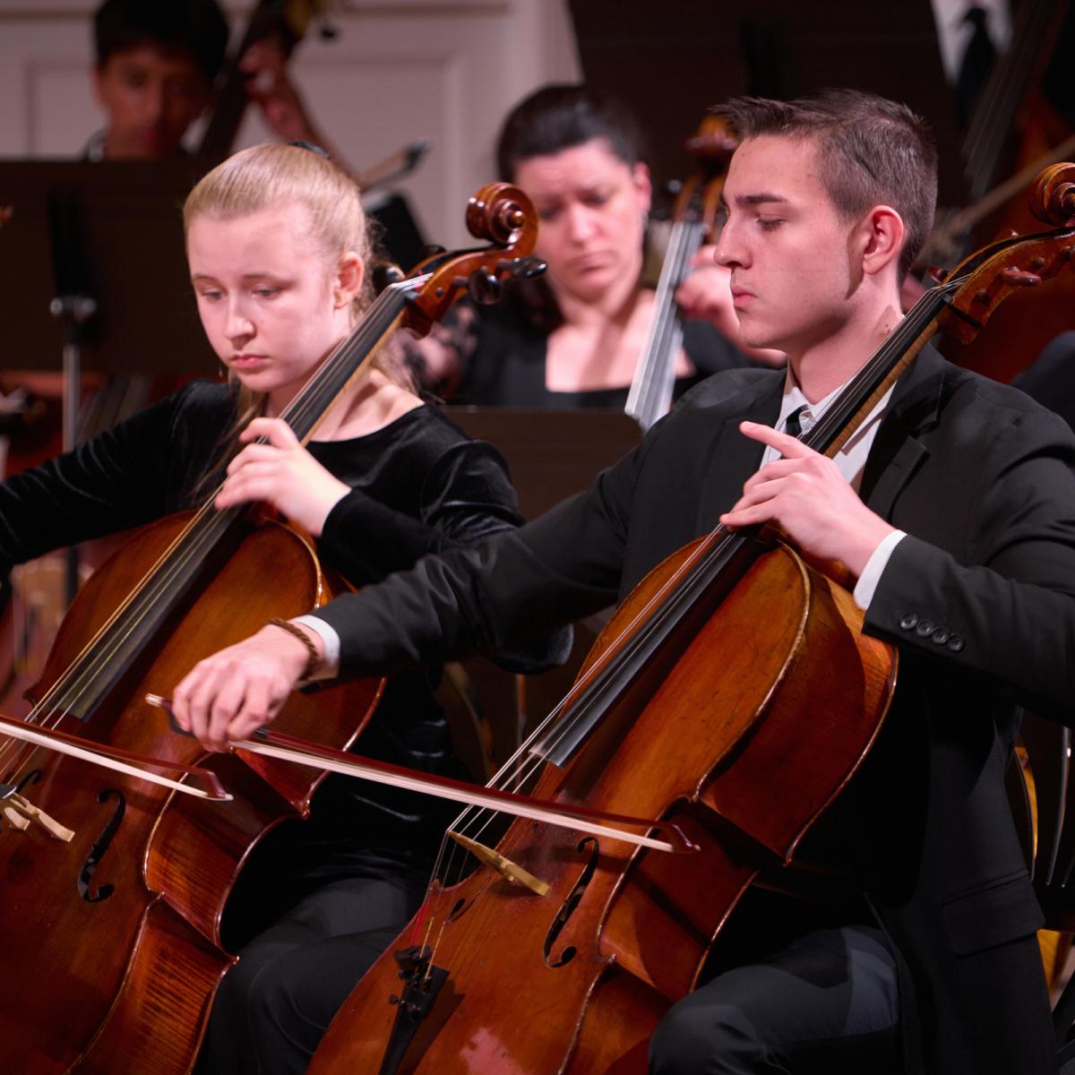 Academy orchestra at Nichols Concert Hall