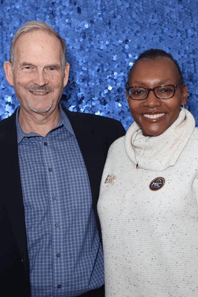 MIC Board Chair Tim Patenode and Audra Wilson, Fall Festival Co-Chair