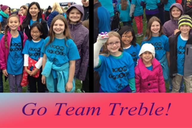 Go Team Treble!  Funds raised for Juvenile Diabetes Research Foundation