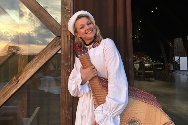 Maryna Krut performs at Nichols Concert Hall