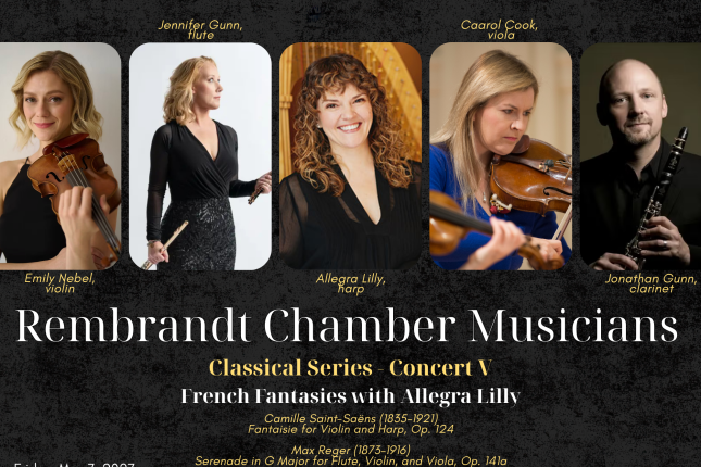 Rembrandt Chamber Musicians present:  French Fantasies with Allegra Lilly