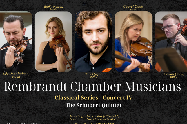 Rembrandt Chamber Musicians present:  The Schubert Quintet