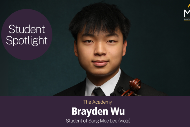 Academy Student Spotlight: Brayden Wu