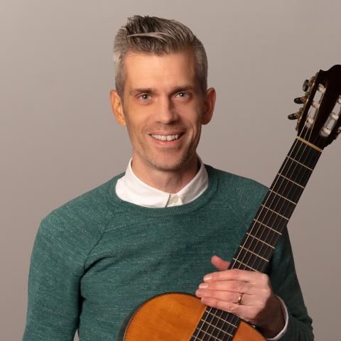 Music Institute Guitar Faculty member, Joel Spoelstra