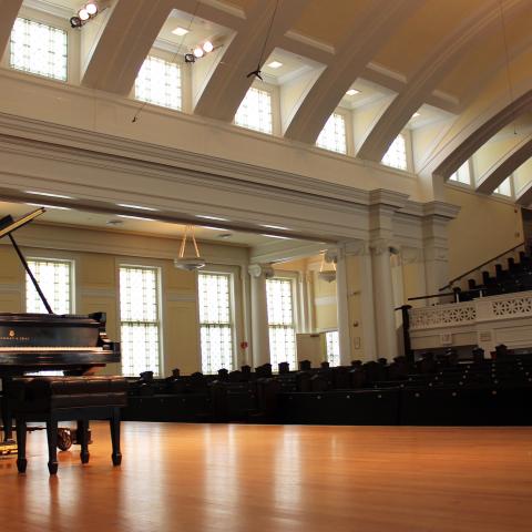 Nichols Concert Hall view from the stage