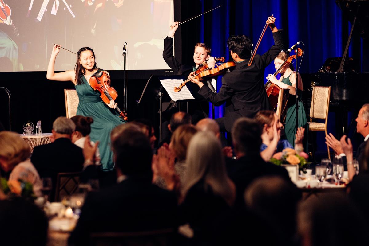 Pelious String Quartet-Academy at the 2023 Gala