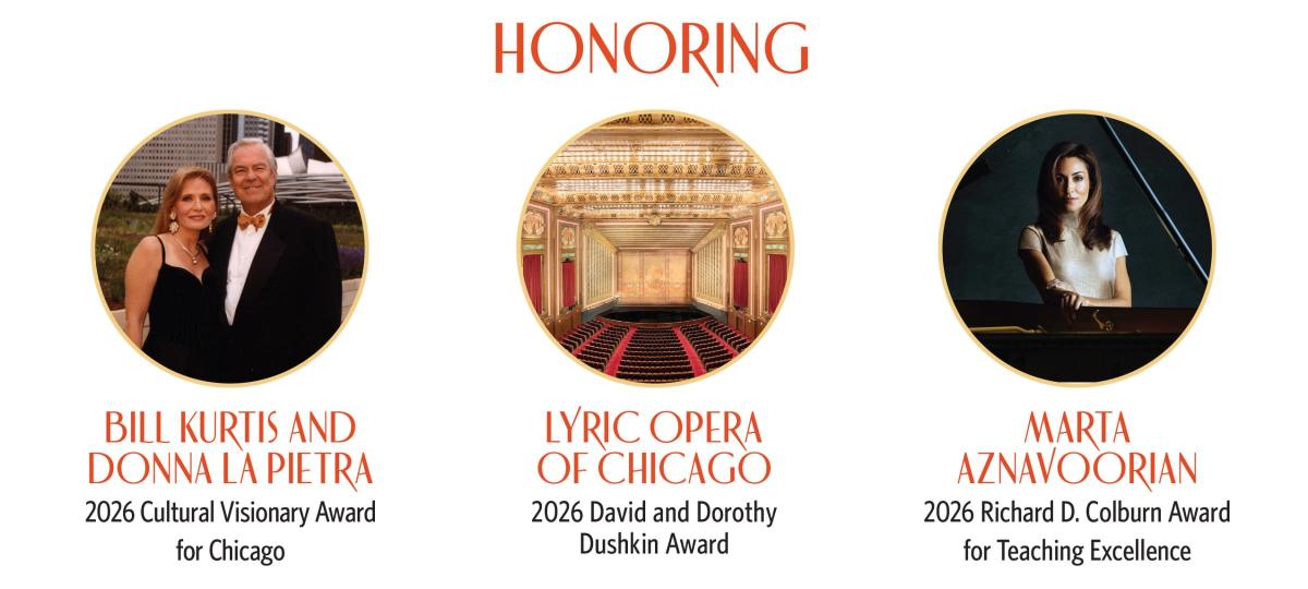 Music Institute of Chicago 2026 Gala Honorees