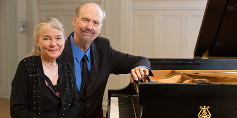 Ralph and Claire at piano