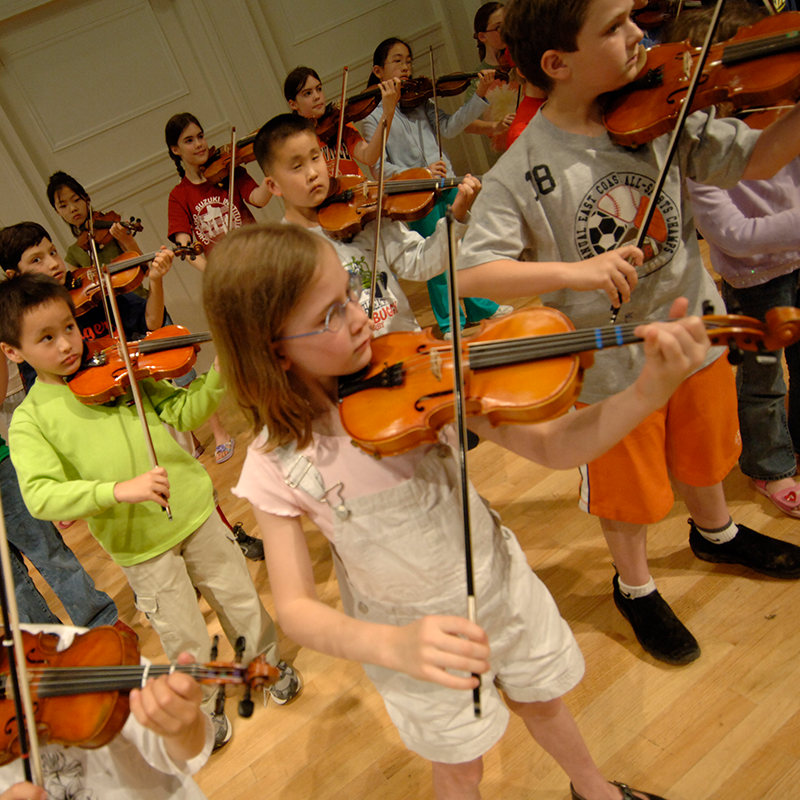 Suzuki Violinists at the Music Institute of Chicago
