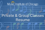 Spring private instruction, group classes and ensembles resume