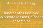 Music Institute observes Juneteenth 