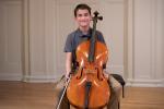 Young male cellist at the Music Institute of Chicago
