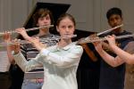 Flute youth group class at Music Institute of Chicago